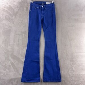 rag & bone Elephant Bell Jeans Womens Size 24x32 Blue High Rise Flare Stretch